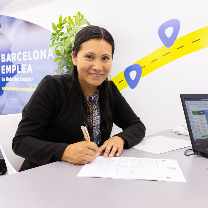 Persona trabajando